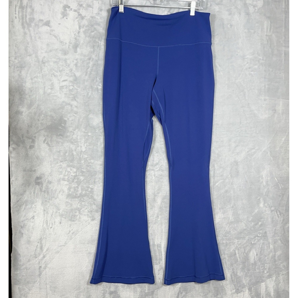 Lululemon Align Mini-Flared Blue Pants Women Size 14 Nulu Yoga Gym Athleisure